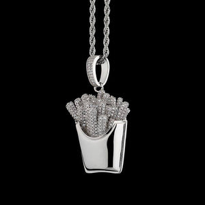 French Fries Pendant - SLIVER - Alliceonyou