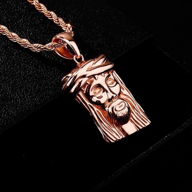 925 Jesus Pendant - ROSE GOLD - Alliceonyou