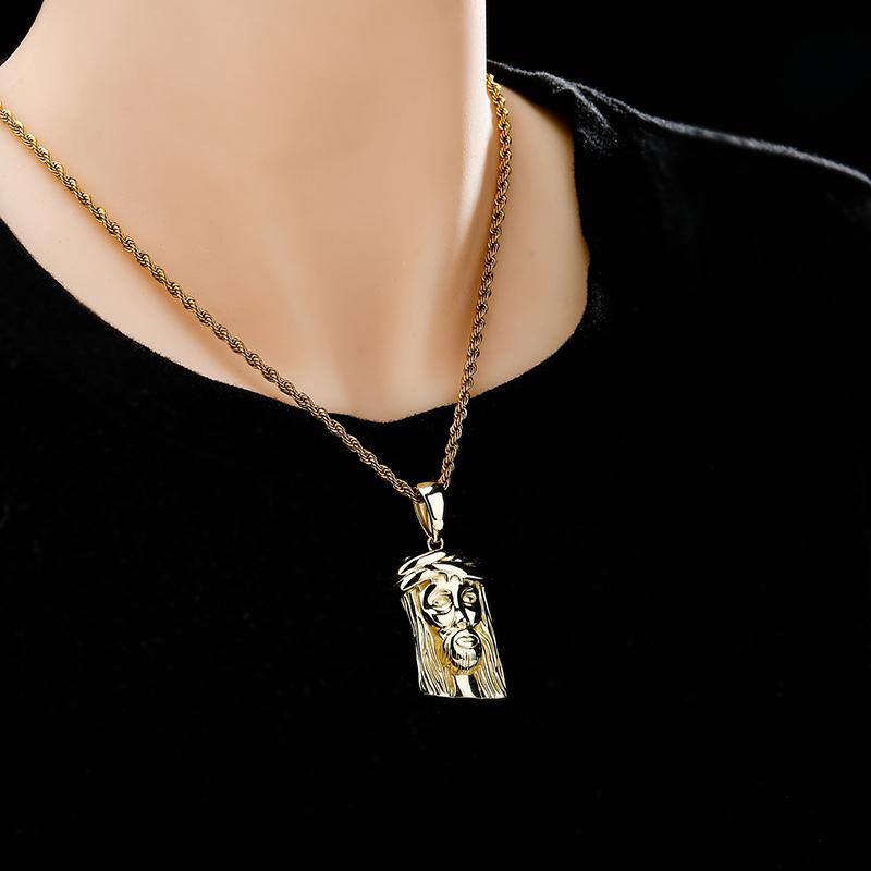 925 Jesus Pendant - GOLD - Alliceonyou