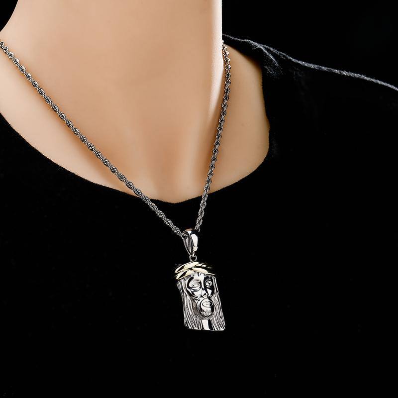 925 Jesus Pendant - SLIVER - Alliceonyou