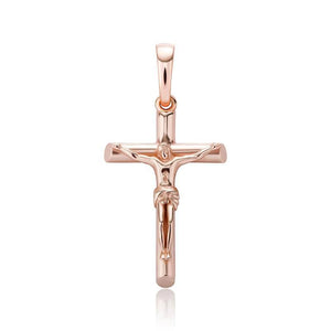 925 Baeguette Cross Pendants - ROSE GOLD - Alliceonyou