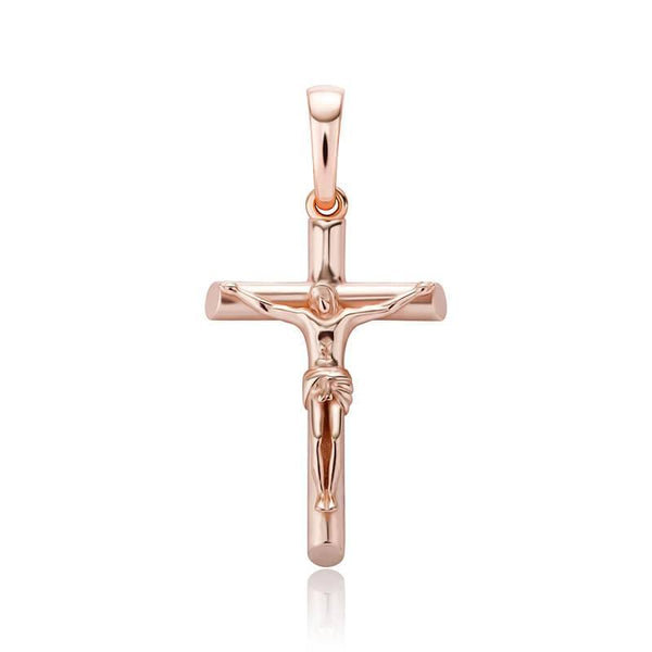 925 Baeguette Cross Pendants - ROSE GOLD - Alliceonyou