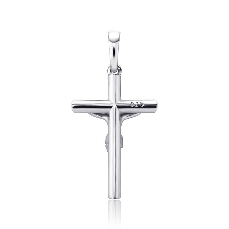 925 Baeguette Cross Pendants - SLIVER - Alliceonyou