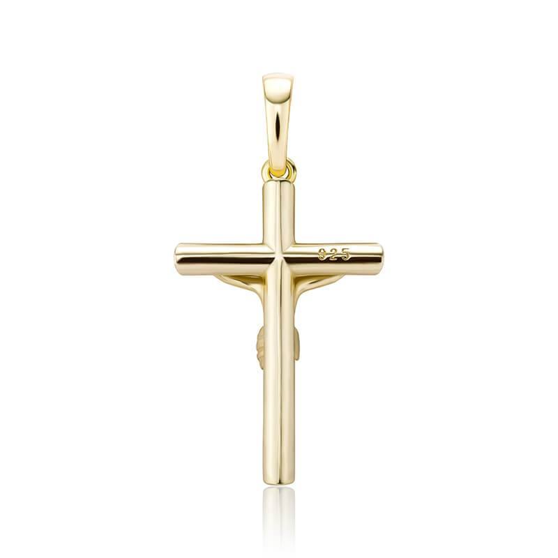 925 Baeguette Cross Pendants - GOLD - Alliceonyou