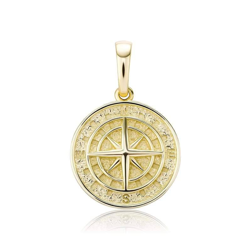 925 Compass Pendant - GOLD - Alliceonyou