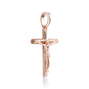 925 Baeguette Cross Pendants - ROSE GOLD - Alliceonyou