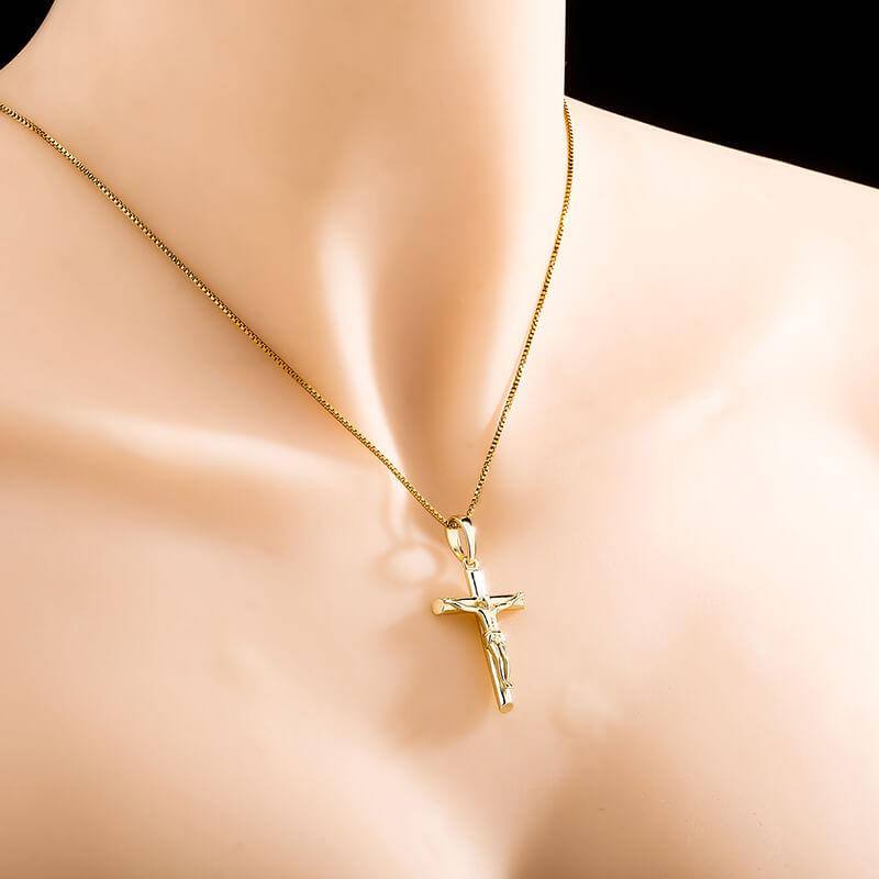 925 Baeguette Cross Pendants - GOLD - Alliceonyou