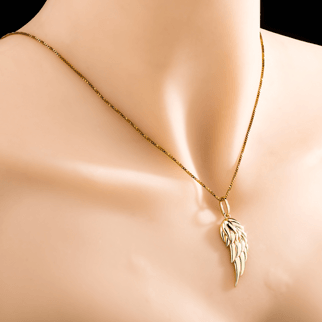 925 Angle Wing Pendants - GOLD - Alliceonyou