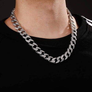 13MM Prong Link Choker Chain - SLIVER - Alliceonyou