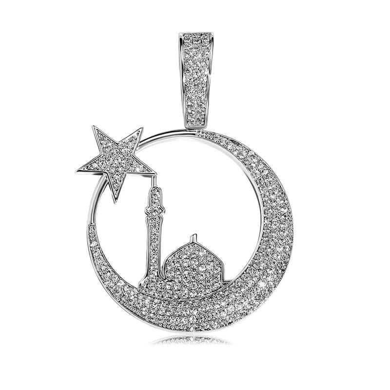 Star Moon Castle Pendent - SLIVER - Alliceonyou