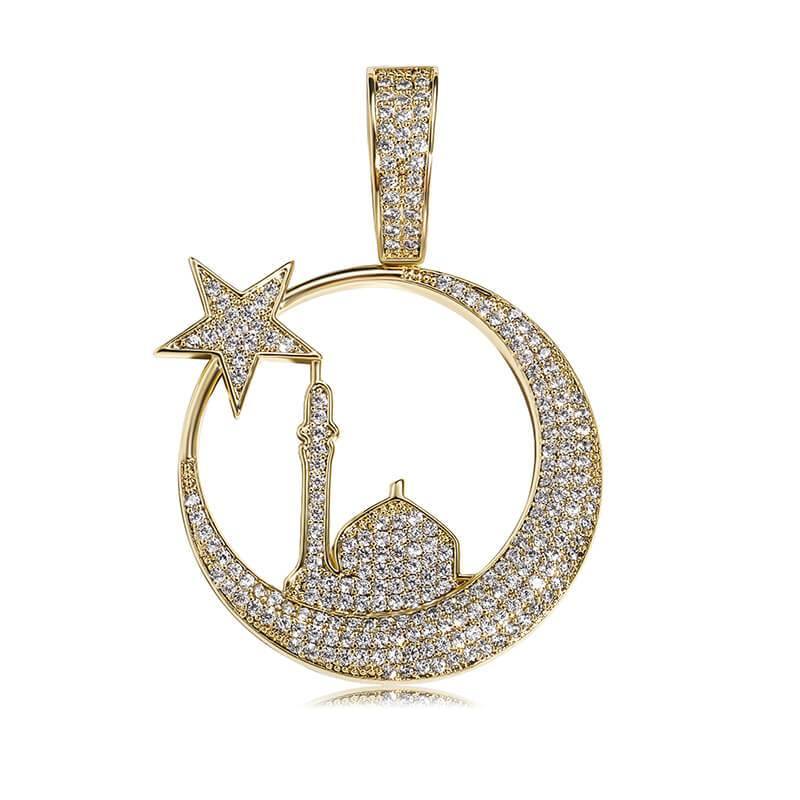 Star Moon Castle Pendent - GOLD - Alliceonyou
