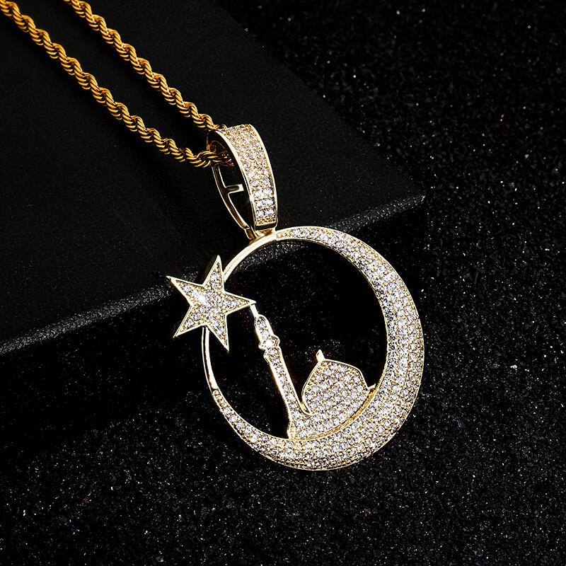 Star Moon Castle Pendent - GOLD - Alliceonyou