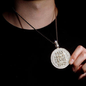 Stay Humble Hustle Hard Pendent - GOLD - Alliceonyou