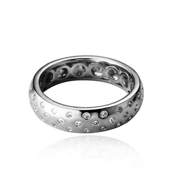 Diamond Hole Rings - Sliver - Alliceonyou