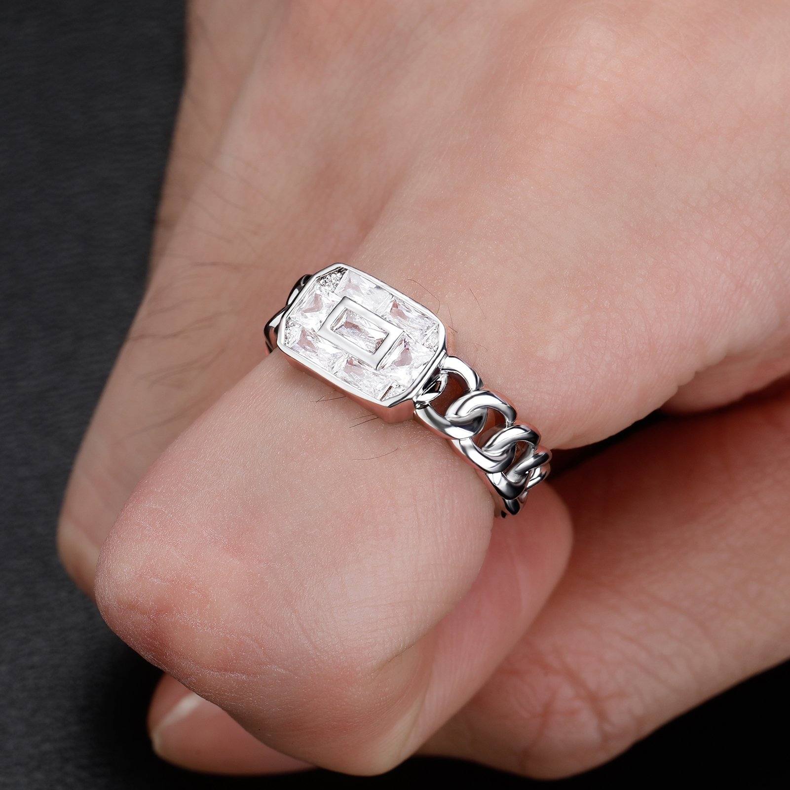 Baguette Rings - Sliver - Alliceonyou