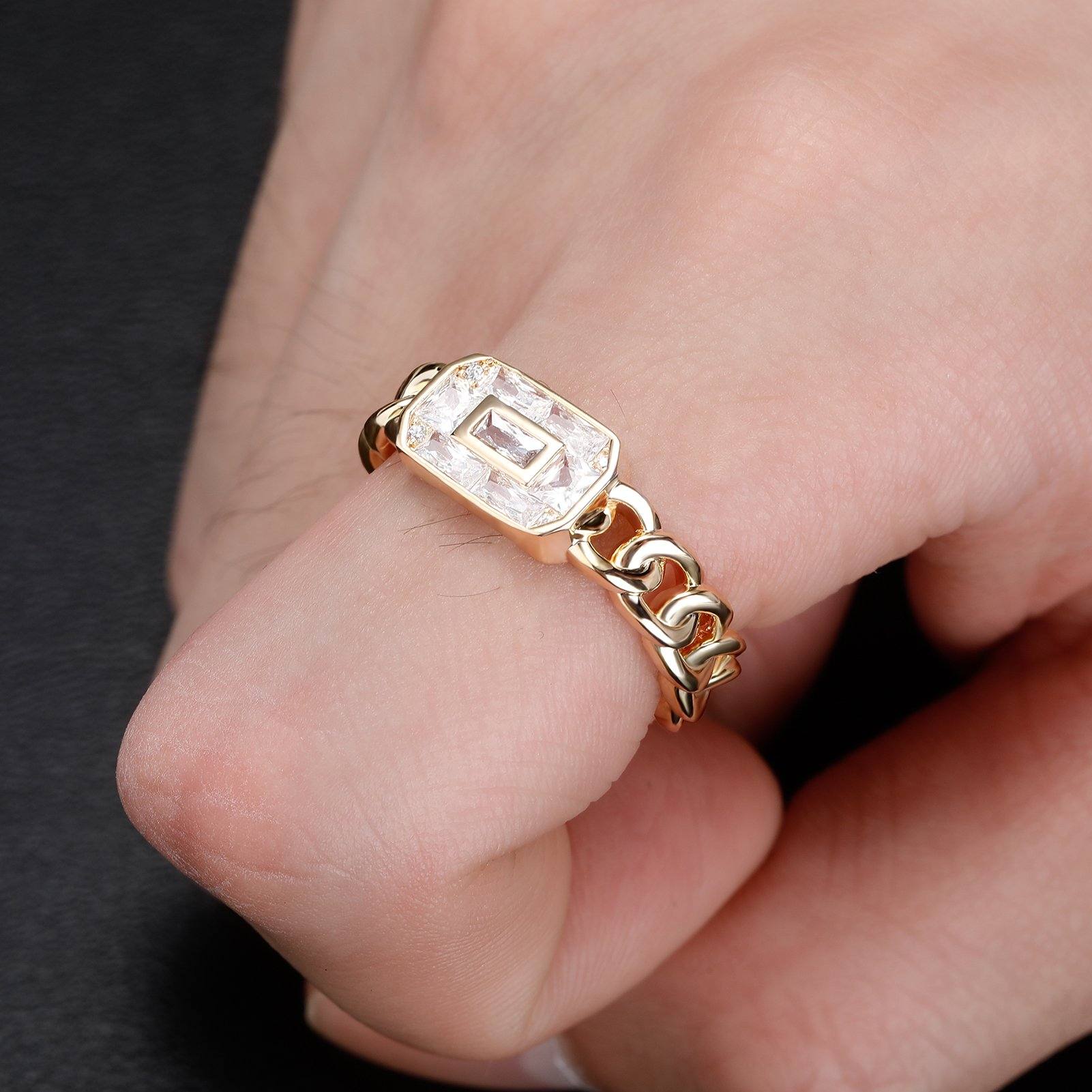 Baguette Rings - Gold - Alliceonyou