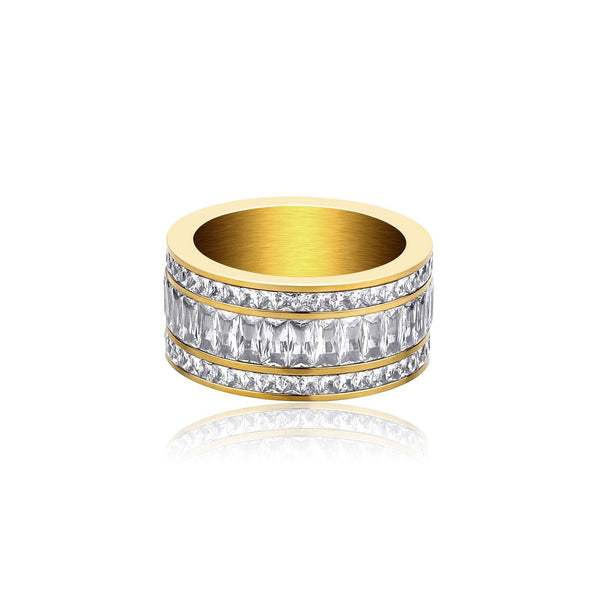 Baguette Band Rings - Gold - Alliceonyou