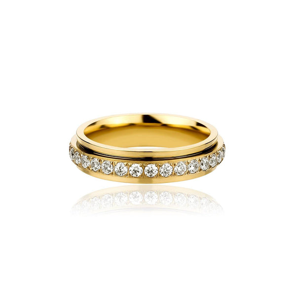 Single Baguette Row Rings - Gold - Alliceonyou