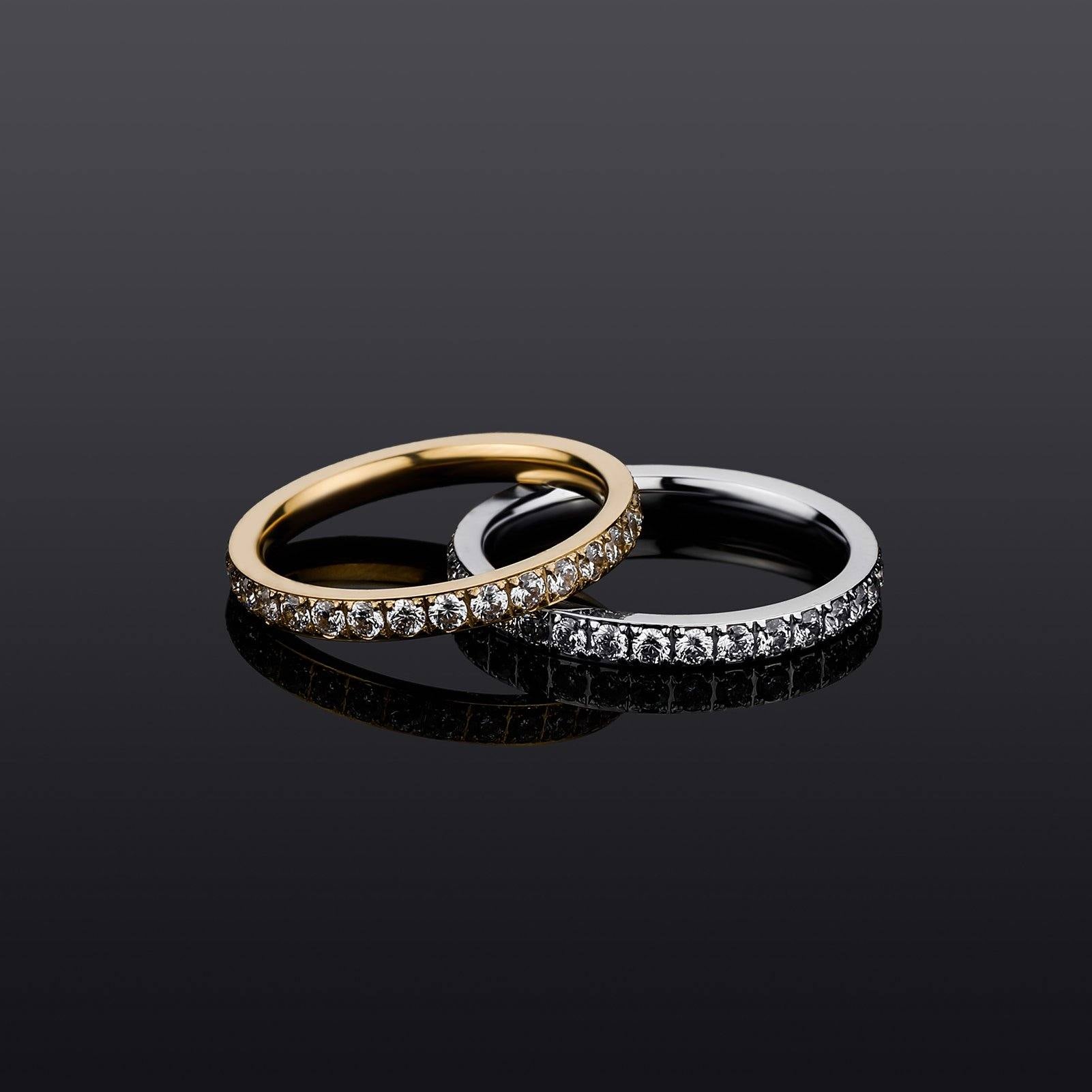 2MM Single Round Rings -Gold - Alliceonyou