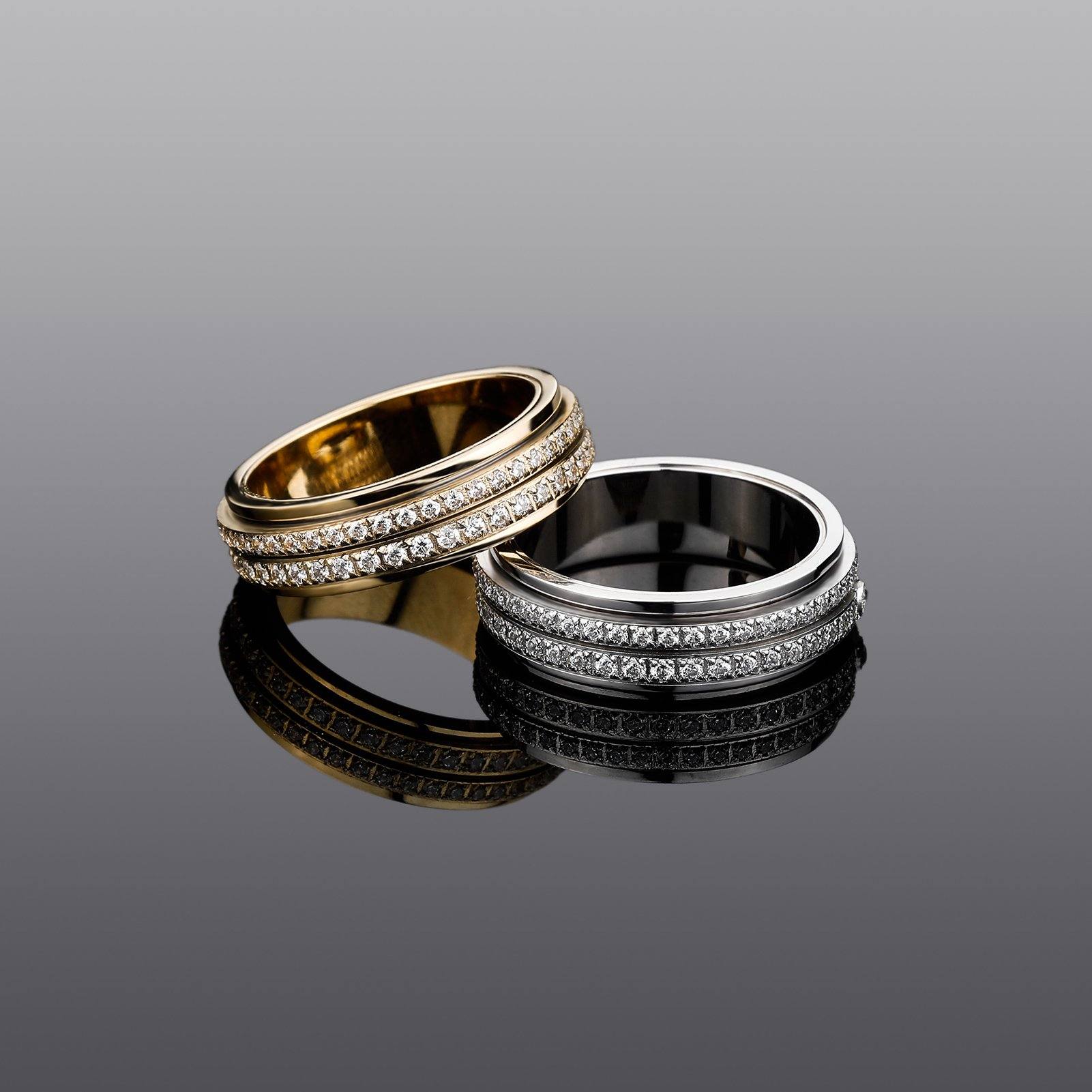 Double Baguette Row Rings - Sliver - Alliceonyou