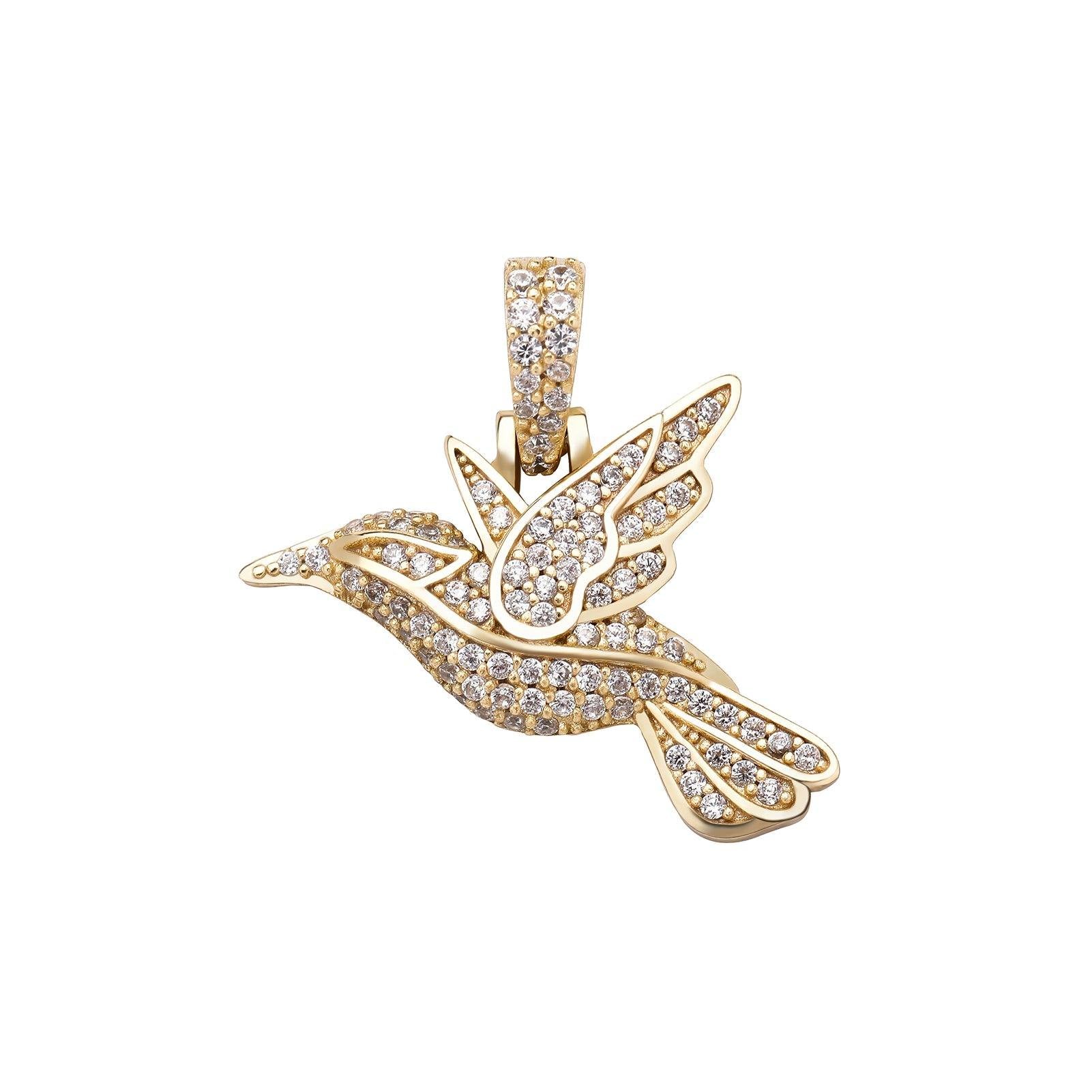 925 Bird Pendant - GOLD - Alliceonyou