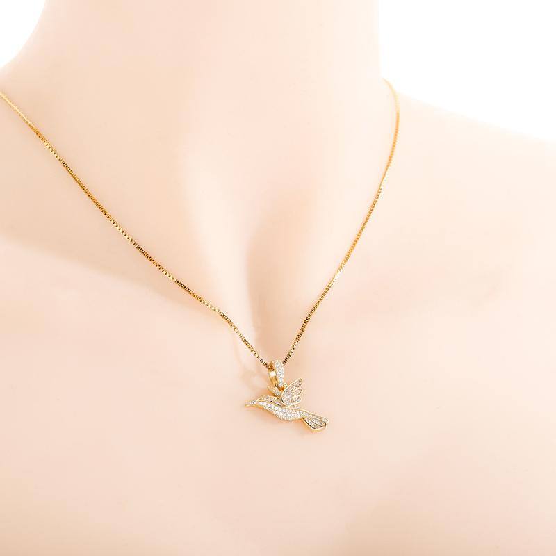 925 Bird Pendant - GOLD - Alliceonyou