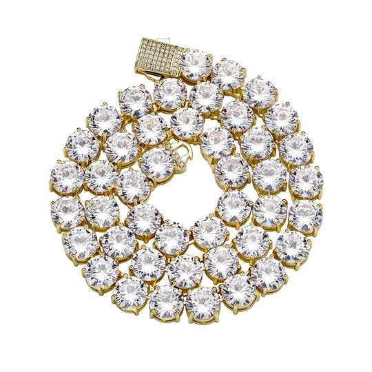 10MM Spring Zircon Chain - GOLD - Alliceonyou