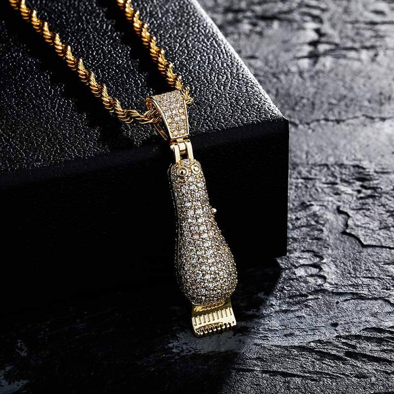 Barbel Shop Clippers Pendants - GOLD - Alliceonyou