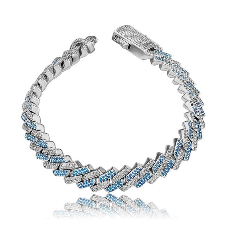 10MM Prong Bracelets - BLUE SLIVER - Alliceonyou