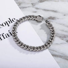 Load image into Gallery viewer, 8MM Baguette Cuban Link Bracelets - SLIVER - Alliceonyou
