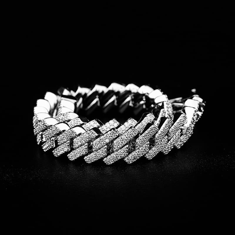 10MM Prong Bracelets - SLIVER - Alliceonyou