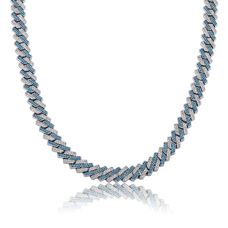 10MM Prong Chain -  BLUE SLIVER - Alliceonyou