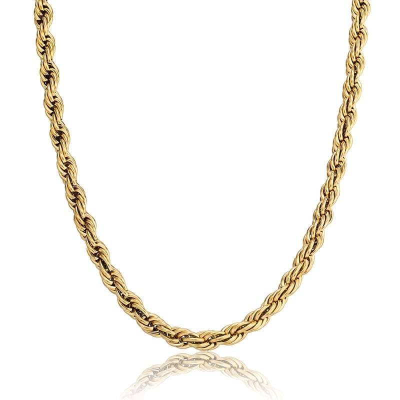 8MM Rope Chains - GOLD - Alliceonyou