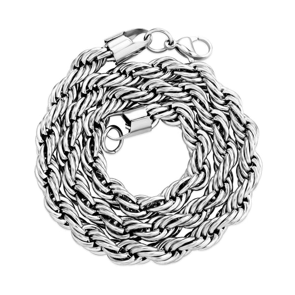 8MM Rope Chains - SLIVER - Alliceonyou