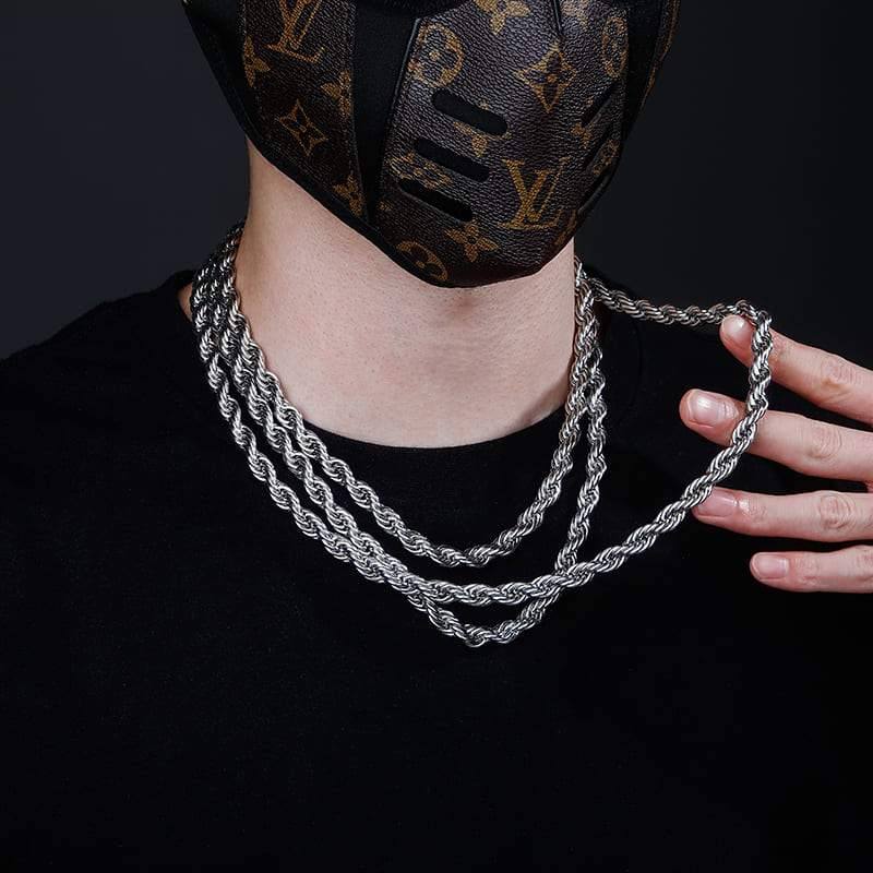 8MM Rope Chains - SLIVER - Alliceonyou