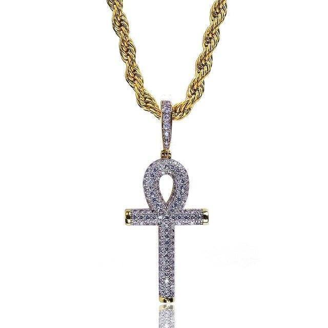 Back Ankh Cross Pendants - GOLD SILVER - Alliceonyou