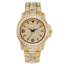 Load image into Gallery viewer, Iced Out Wrist Watches - GOLD - Alliceonyou

