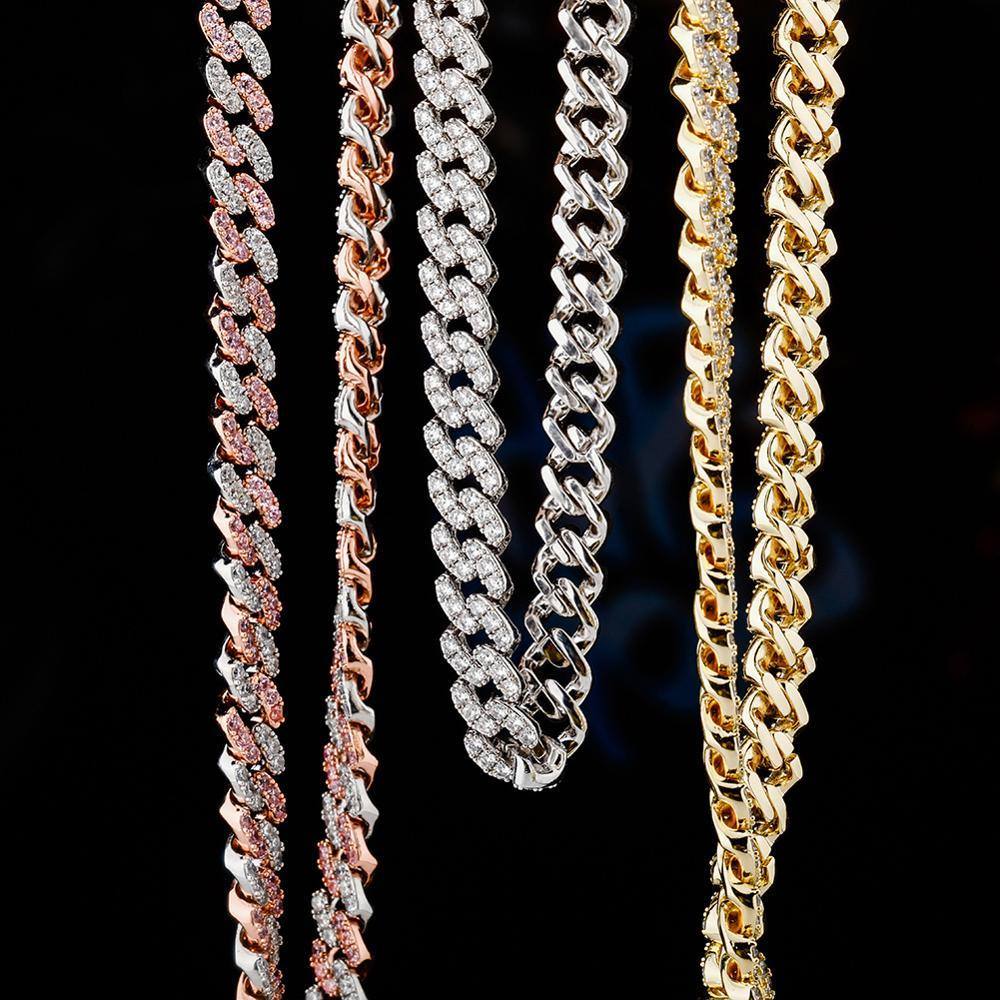 8MM Miami Cuban Chains - ROSE GOLD - Alliceonyou