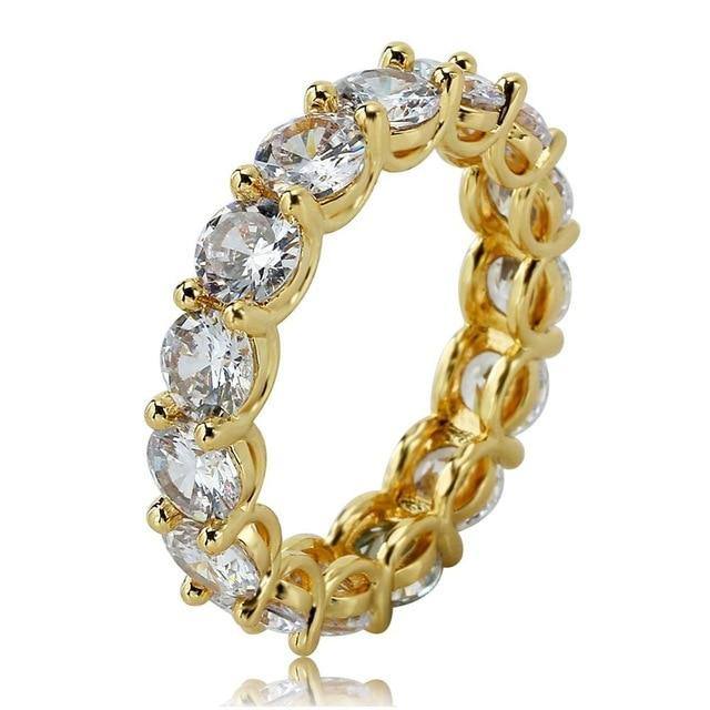 Single Row Bling Rings - GOLD - Alliceonyou