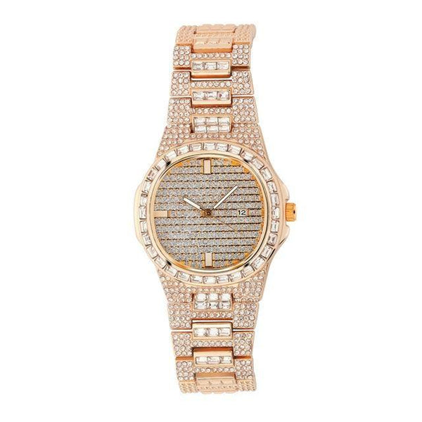 Stainless Steel Watch - ROSE GOLD - Alliceonyou