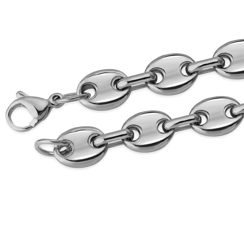 Plated Solid Mariner Link Bracelets - SILVER - Alliceonyou