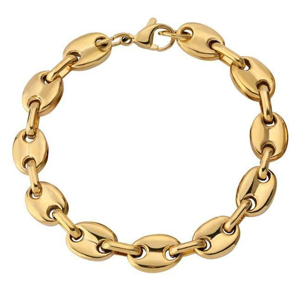 Plated Solid Mariner Link Bracelets - GOLD - Alliceonyou