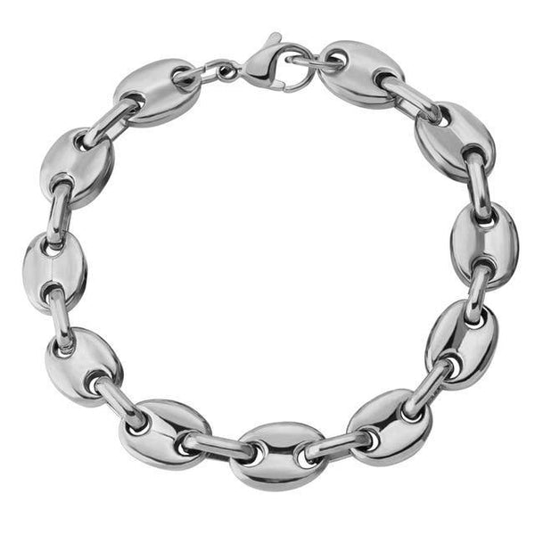 Plated Solid Mariner Link Bracelets - SILVER - Alliceonyou