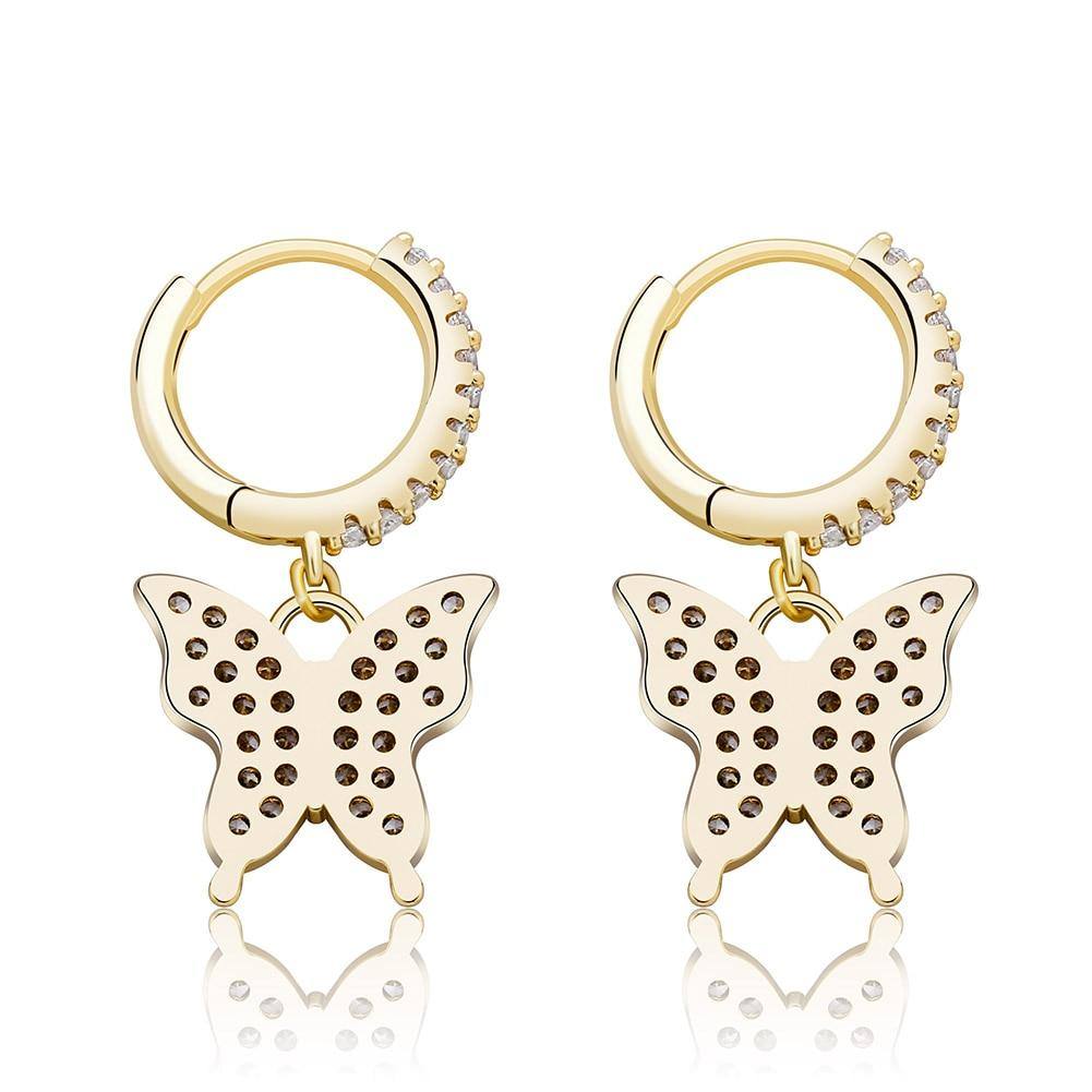 Butterfly Earrings - GOLD - Alliceonyou