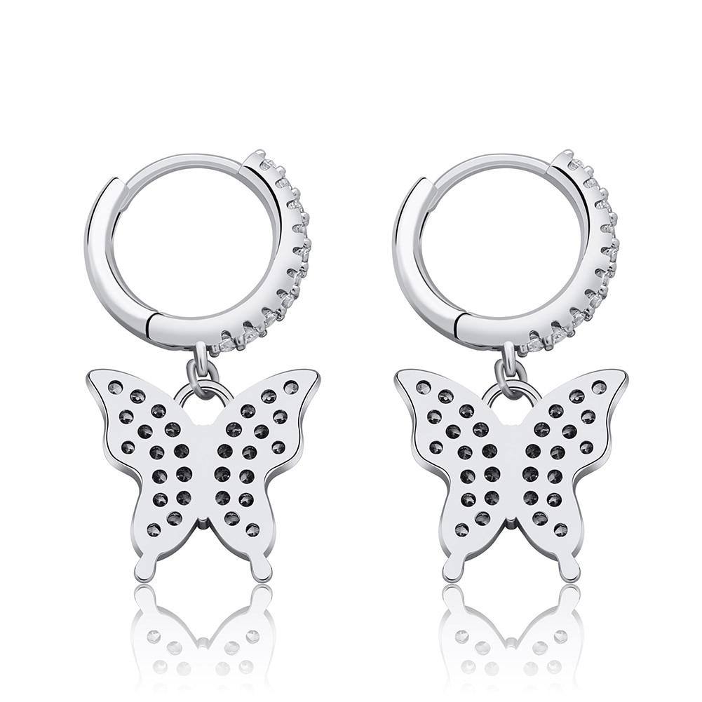 Butterfly Earrings - SILVER - Alliceonyou