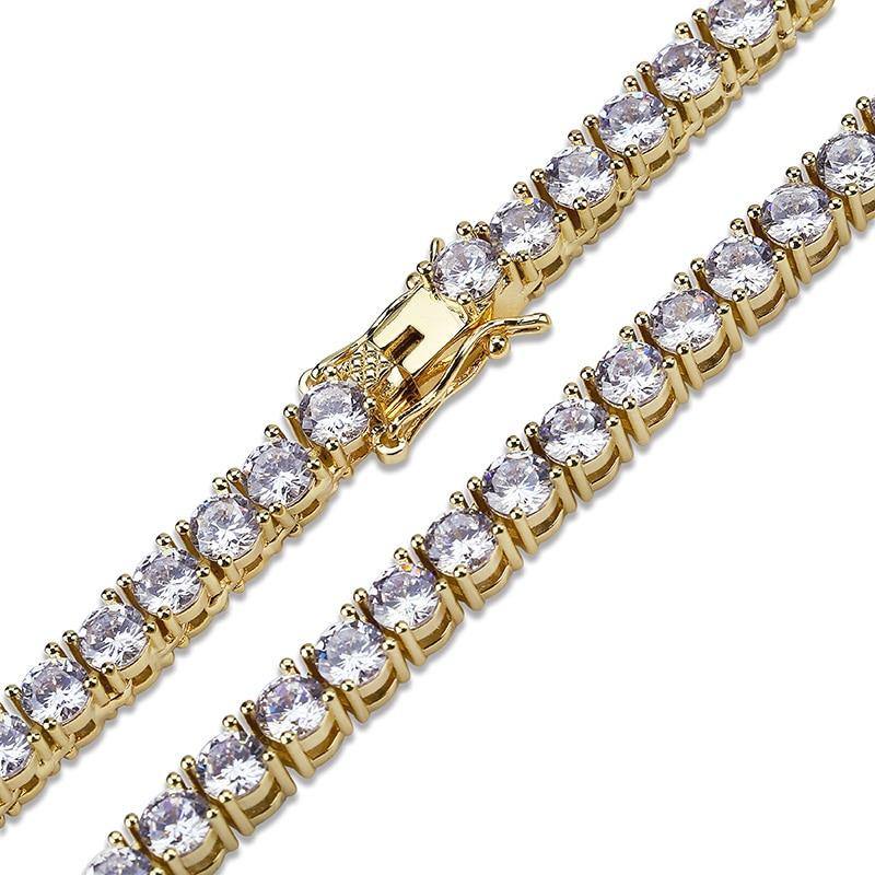 3MM Tennis Chain - GOLD - Alliceonyou